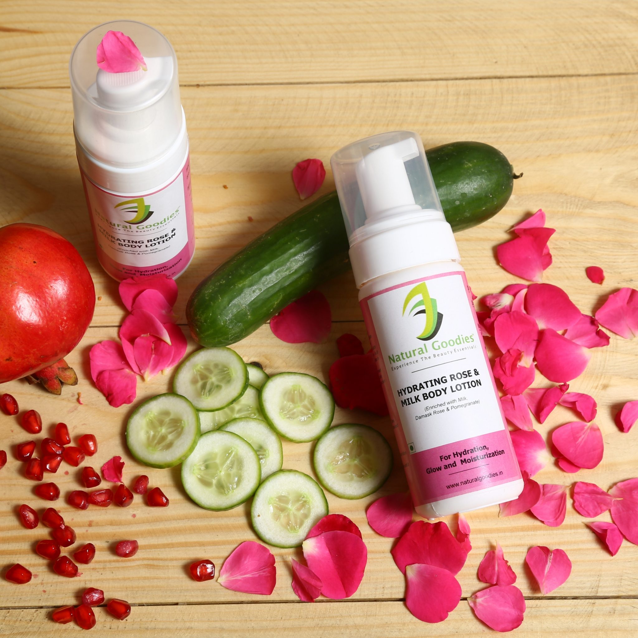 HYDRATING ROSE & MILK BODY LOTION Natural Goodies